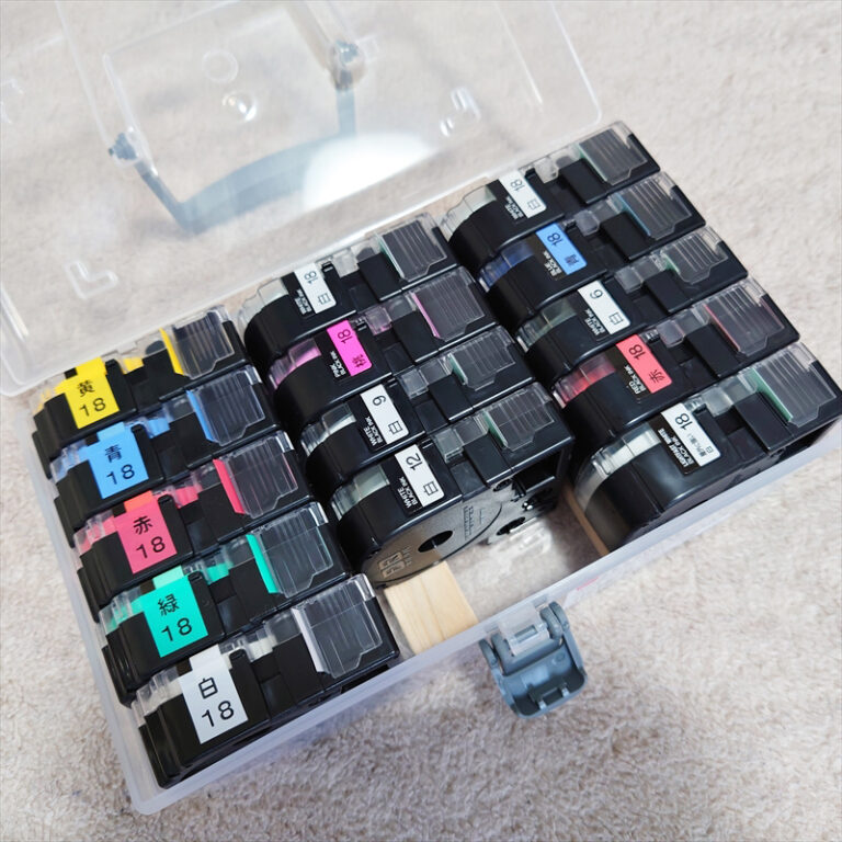 テプラのカートリッジ収納